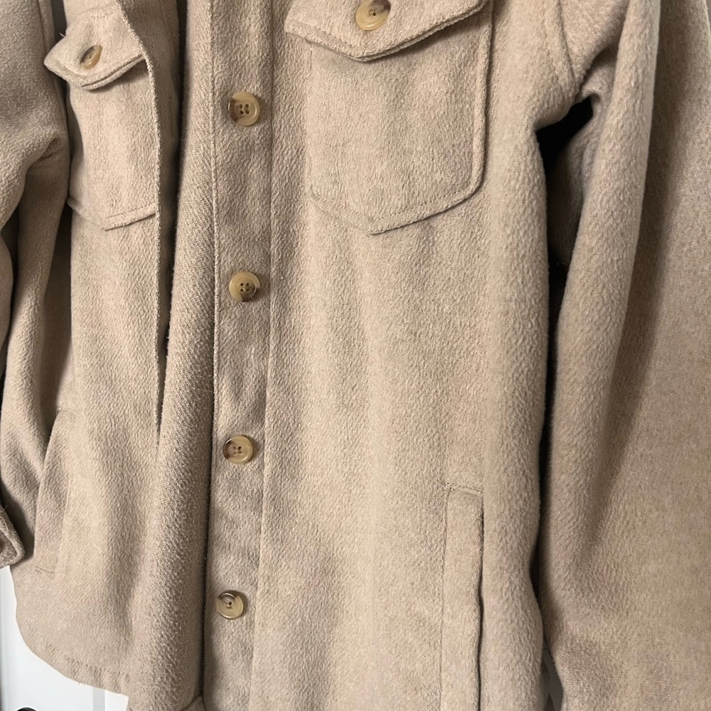 Tan Button-Up Jacket - Picture 3 of 3